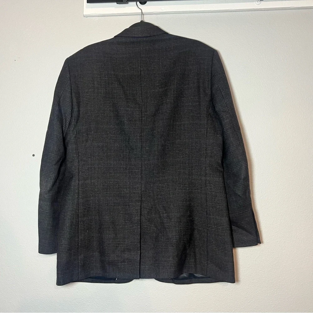 Joseph & Feiss Gold Blazer Sports Coat Size 42 Long 42L Grey Gray Lambswool